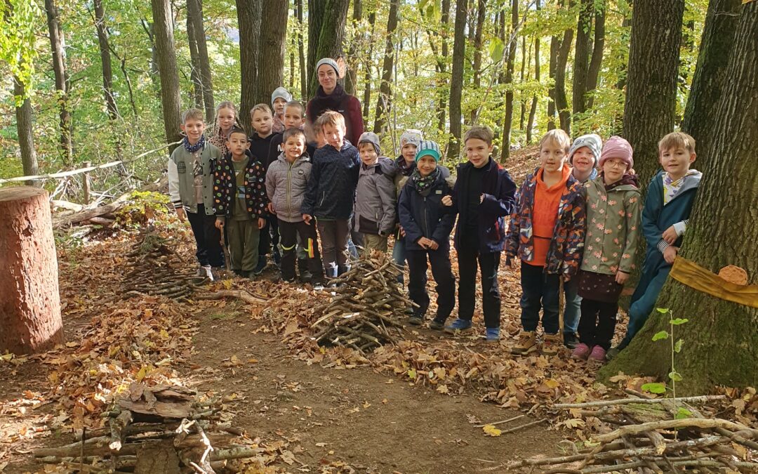 Wir bauen im Schulwald