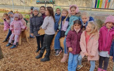 Holzpferde für die Schule